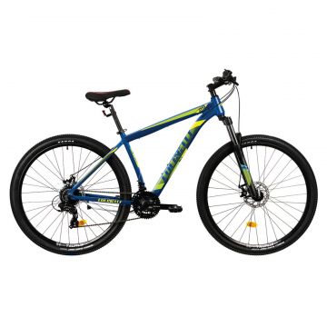 Bicicleta MTB Colinelli COL25, Schimbator Shimano ST-EF500 EZ-FIRE PLUS, 24 Viteze, Cadru Aluminiu, Marimea L, Roti 29 inch, Frane pe Disc, Culoare Albastru