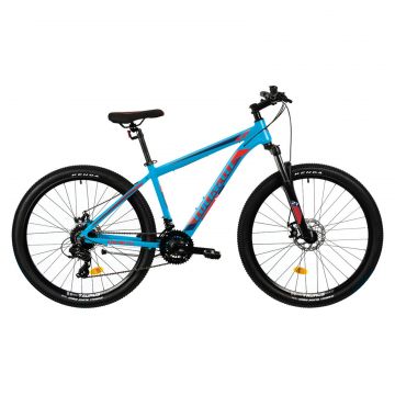 Bicicleta MTB Colinelli COL25, Schimbator Shimano ST-EF500 EZ-FIRE PLUS, 24 Viteze, Cadru Aluminiu, Marimea M, Roti 27.5 inch, Frane pe Disc, Culoare Albastru
