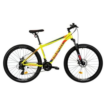 Bicicleta MTB Colinelli COL25, Schimbator Shimano ST-EF500 EZ-FIRE PLUS, 24 Viteze, Cadru Aluminiu, Marimea M, Roti 27.5 inch, Frane pe Disc, Culoare Verde