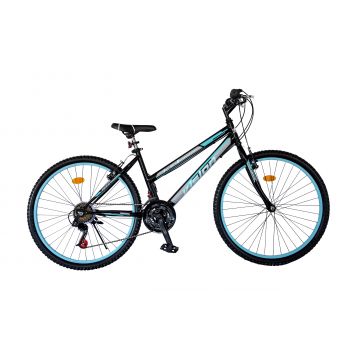 Bicicleta MTB Dame Vision Venus Culoare Negru Albastru Roata 24   Otel
