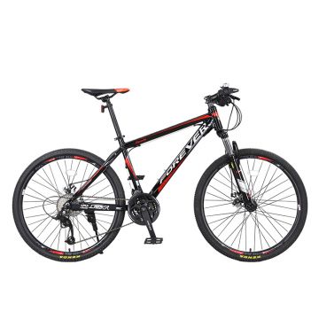 Bicicleta MTB-HT Forever F24T1B, roata 24  , cadru aluminiu, 27 viteze, culoare negru rosu
