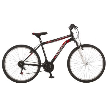 Bicicleta MTB TEC Titan Suspensie Fata ,Culoare negru rosu, Roata 26   Otel