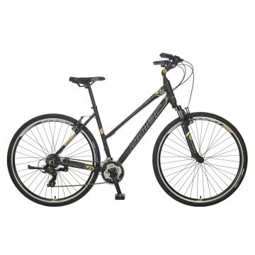 Bicicleta Trekking Polar Athena - 700C, M, Negru-Auriu