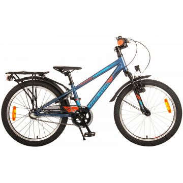 Bicicleta Volare Cross pentru baieti, 20 inch, culoare albastru inchis, Prime Collection, frana de mana + contra