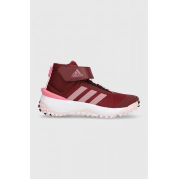 adidas pantofi copii FORTATRAIL EL K culoarea bordo