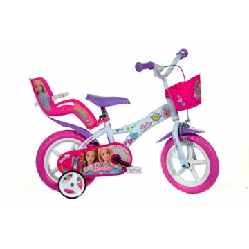 Bicicleta copii 12   - Barbie la plimbare
