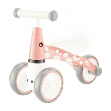 Bicicleta de echilibru, cu 3 roti, pentru interior / exterior, Ecotoys, Flamingo, pentru copii, 12 - 36 luni, sarcina maxima 20 kg