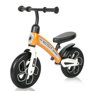 Bicicleta de echilibru fara pedale unisex 10 inch Lorelli Scout Portocalie