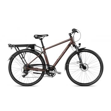 Bicicleta electrica de trekking/oras barbati Romet Wagant 1 RM Maro/Argintiu 2023