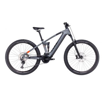 BICICLETA ELECTRICA E-BIKE CUBE STEREO HYBRID 120 PRO 625 Flashgrey Orange 2023 cadru S (16) - roti 27.5