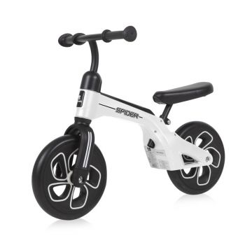 Bicicleta fara pedale unisex 10 inch Lorelli Spider alb