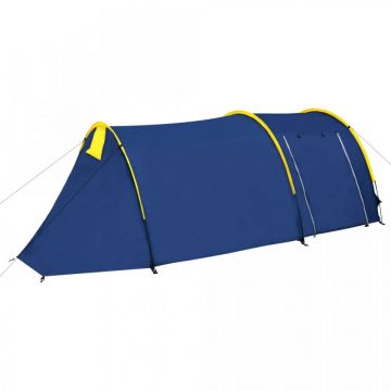 Cort camping 4 persoane, Bleumarin/Albastru deschis