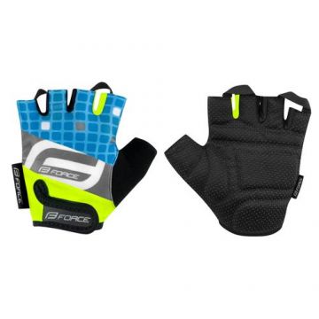 Manusi Force Kid F Square Albastru/Galben Fluo M