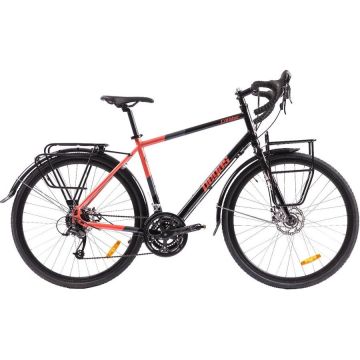 PEGAS Bicicleta Pegas Calator 28, L/52,5cm, Negru Portocaliu