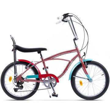 PEGAS Bicicleta Pegas Strada Mini 7S, 20 inch, Roz