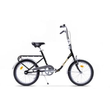 PEGAS Bicicleta pliabila Pegas Practic Retro 20 inch, cadru otel, 1S, negru