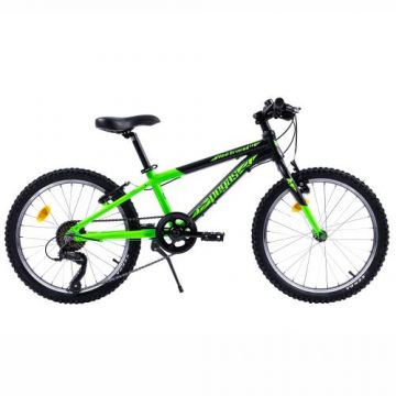 Bicicleta Pegas Mini Drumet 20 inch, MTB copii, Negru/Verde