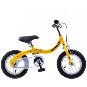 Bicicleta Pegas Soim 2in1 pentru copii, 12inch, Galben