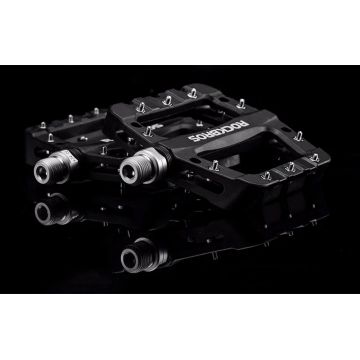 Pedale de bicicleta Rockbros 2017-12CBK, Tip platforma, Negru