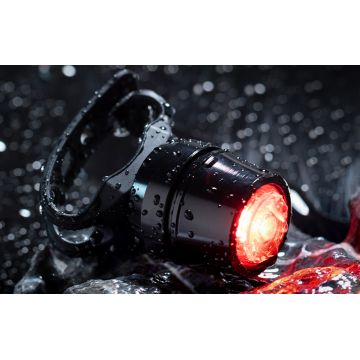 Stop bicicleta Rockbros TL001, Rezistent la apa, 150 mAh, Incarcare USB, Negru