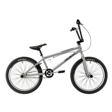 Bicicleta BMX Colinelli COL05, 20 inch, 1 Viteze, Cadru Otel, Frane U-Brake, Argintiu