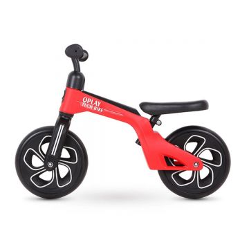 Bicicleta fara pedale DHS Baby Qplay Tech, Rosu, 10 inch