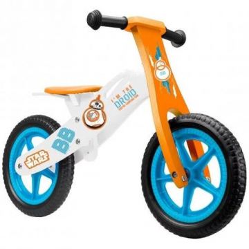 Bicicleta fara pedale din lemn Seven-Star Wars, Multicolor