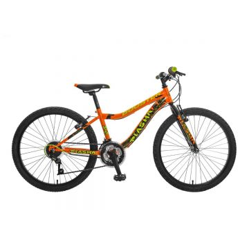 Bicicleta Polar, Booster Plasma, 24 inch, 3 x 6 Viteze, Portocaliu