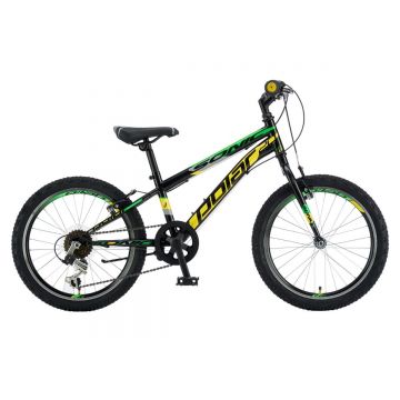 Bicicleta Polar, Sonic, 20 inch, Negru Verde
