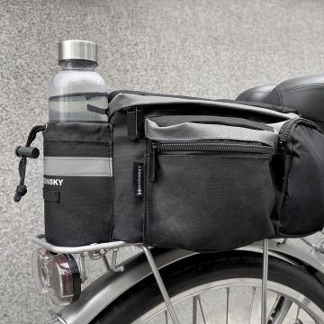 Geanta bicicleta impermeabila Wozinsky WBB3BK, 6L, Negru