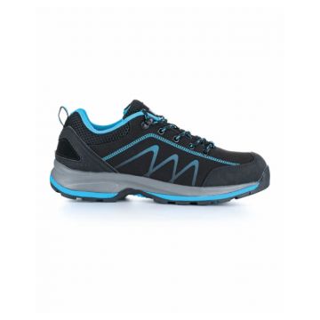 Pantofi trekking outdoor BLOOM BB albastru negru - softshell - pentru femei