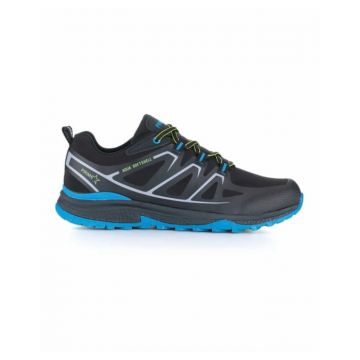 Pantofi trekking outdoor TWIST - negru albastru- softshell