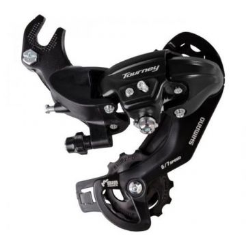 Schimbator spate Shimano Tourney RD-TY300, 6/7V, prindere pe ax, Negru