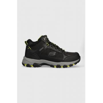 Skechers pantofi Selmen Melano barbati, culoarea negru Skechers pantofi Selmen Melano barbati, culoarea negru