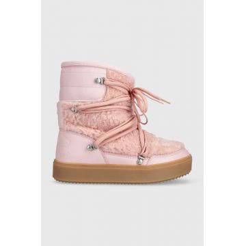 Chiara Ferragni cizme de iarna culoarea roz, CF3258_012