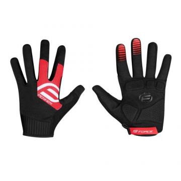 Manusi Ciclism Force MTB Power, M (Negru/Rosu)