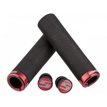 Set mansoane SRAM Locking Foam Grips 129mm Negru/Rosu