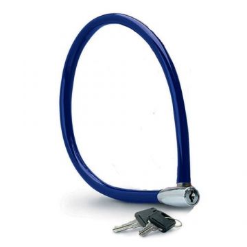 Antifurt Master Lock cablu cu cheie 550 x 6mm, Albastru