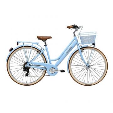 Bicicleta Adriatica Retro Lady, Roti 28inch, Frane V-Brake, 6 viteze (Albastru)