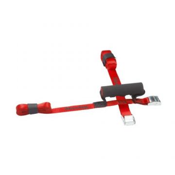 Curele incrucisate cu maner transport MasterLock 2.50m x 25mm Rosu