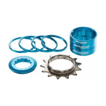 Kit pinion Reverse Components single speed 13T (Albastru)