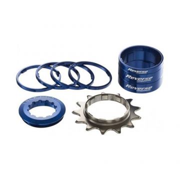 Kit pinion Reverse Components single speed 13T (Albastru)