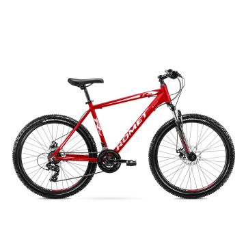 Bicicleta de munte pentru barbati Romet Rambler R6.2 Rosu/Alb/Gri 2022 Marime M/17 [produs nou expus in magazin]