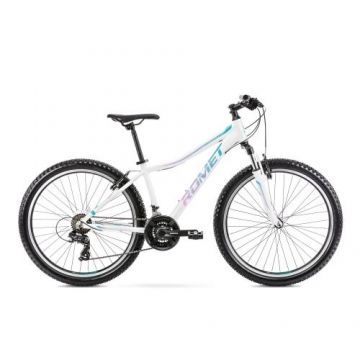 Bicicleta de Munte Romet Jolene 6.1 Alb/Verde/Violet marimea M/17 2022