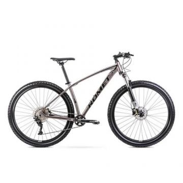 Bicicleta de munte unisex Romet Mustang M4 L/19 Grafit/Negru Vers.B 2023