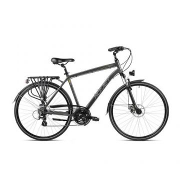 Bicicleta de trekking/oras Romet Wagant 2 L/21 Gri/Galben 2023