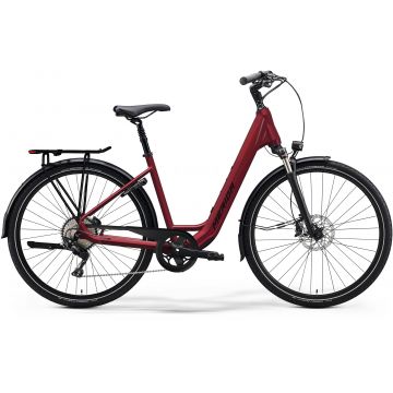 Bicicleta Electrica de Trekking/City Merida eSpresso Urban 300 EQ Capsuna Inchis/Negru 2023