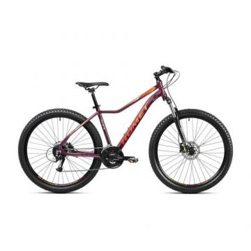 Bicicleta MTB Romet Jolene 7.2 M/17, 24 viteze, frana pe discm roti 27.5inch, Portocaliu