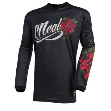 Bluza Ciclism Femei O'Neal Element Women Roses, marimea M, Negru/Rosu