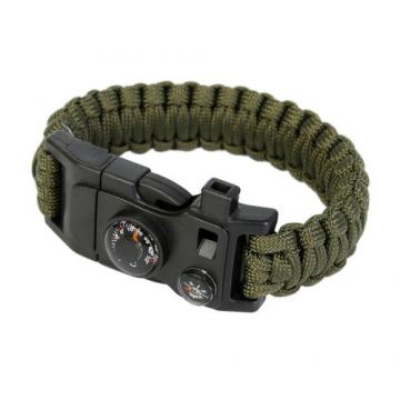 Bratara Supravietuire Paracord 5 in 1 Camping TECHFIT